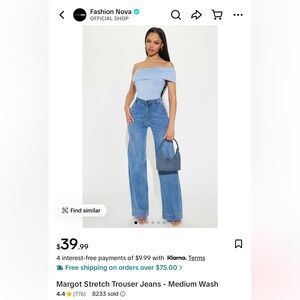 Fashion Nova Denim Blue Jeans✨
